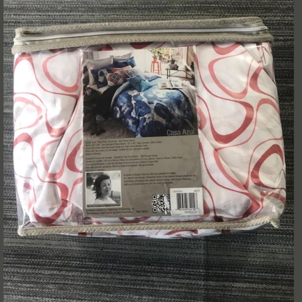 Blissliving 300 Thread Count Que 3 Piece Duvet Set - Picture 3 of 4